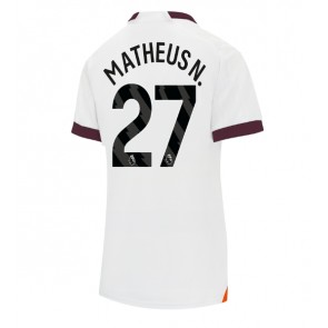 Manchester City Matheus Nunes #27 Dámské Venkovní Dres 2023-24 Krátký Rukáv